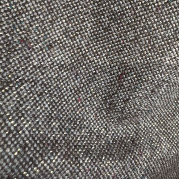 Liz Claiborne brown and gold shimmer wool blend tweed skirt size 6 - Picture 4 of 6